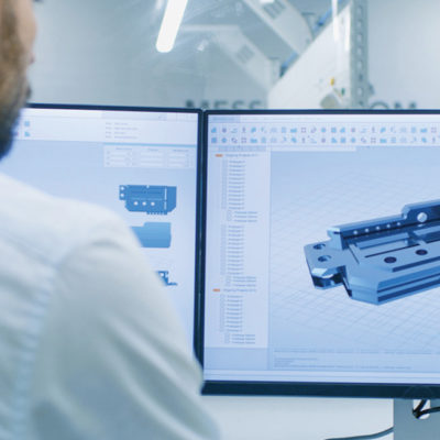 engineer working at computer