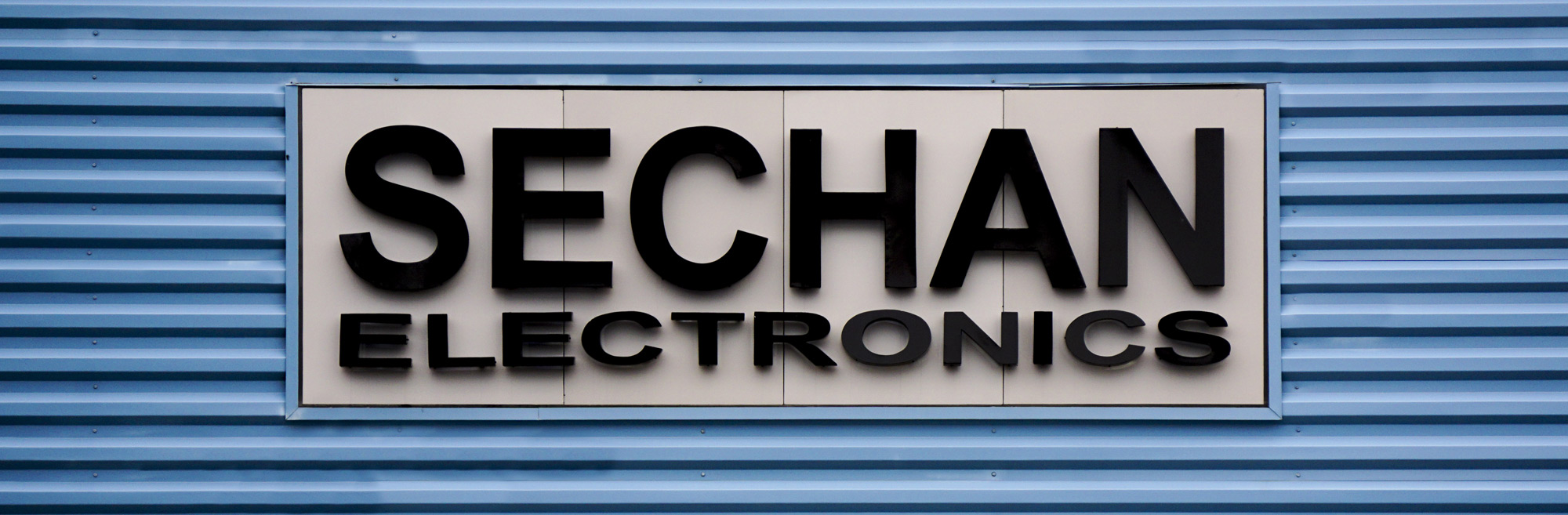 Sechan Electronics sign