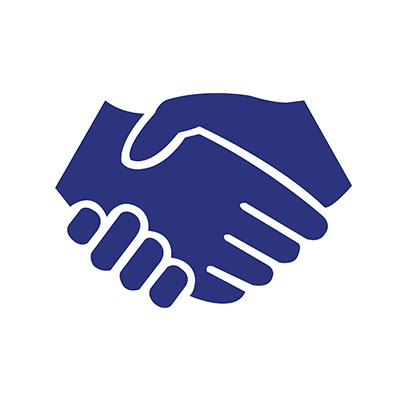 icon of 2 hand shaking
