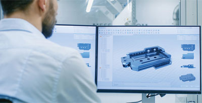 engineer working at computer