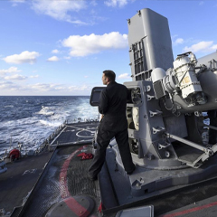 sailor on deck of ship